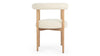 Andie - Andie - Andie Armchair, White Teddy and Natural Ash - Image 3