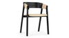 Georgia - Georgia - Georgia Armchair, Black and Natural - Image 2