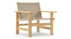 Arte - Arte - Arte Lounge Chair, Natural Ash and Canvas - Image 2
