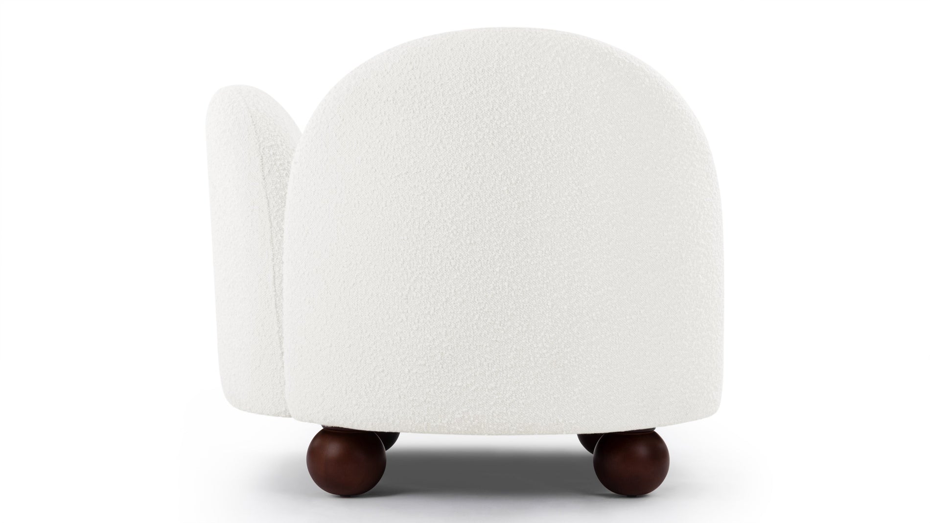 PalmaPalma - Palma Lounge Chair, Right Arm, Porcelain Boucle