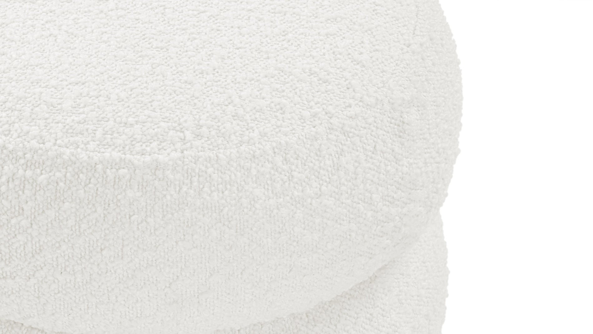 NoaNoa - Noa Ottoman, Small, Porcelain Boucle