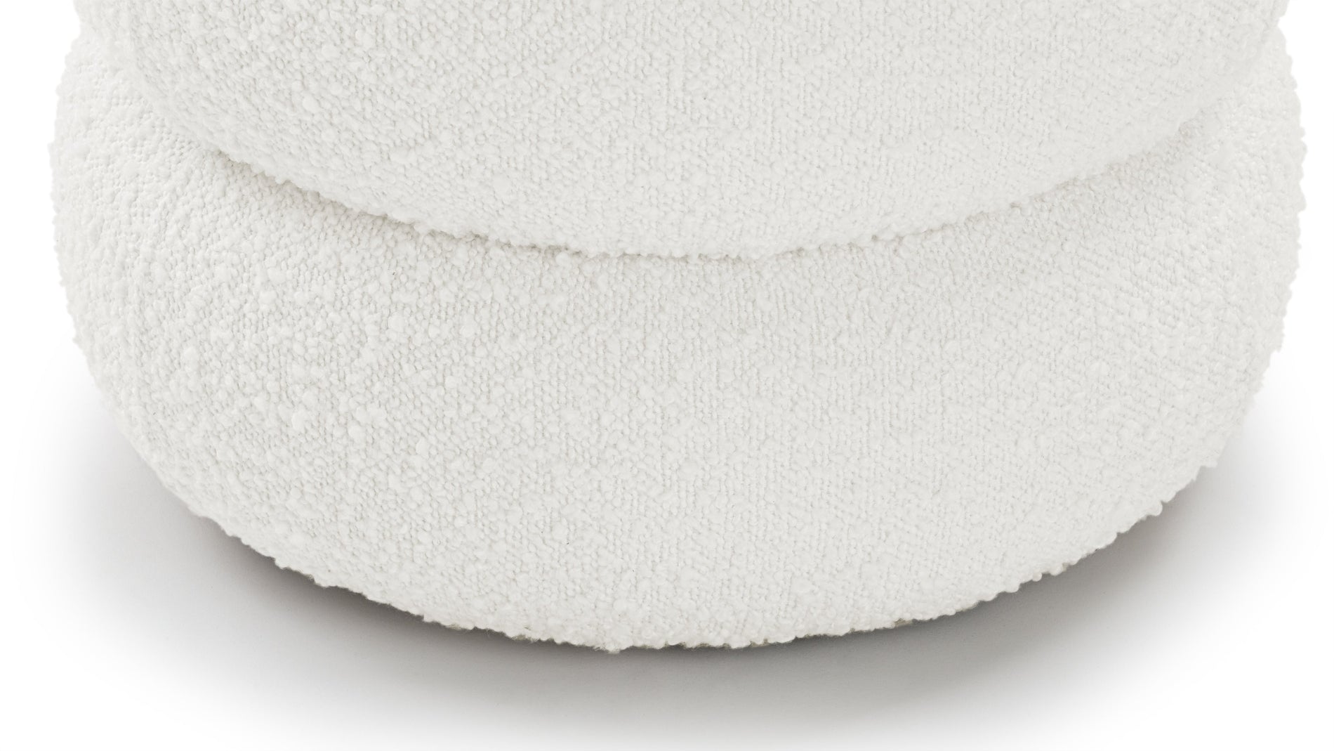 NoaNoa - Noa Ottoman, Small, Porcelain Boucle