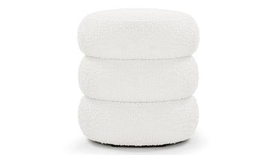 Noa - Noa - Noa Ottoman, Small, Porcelain Boucle - Image 1