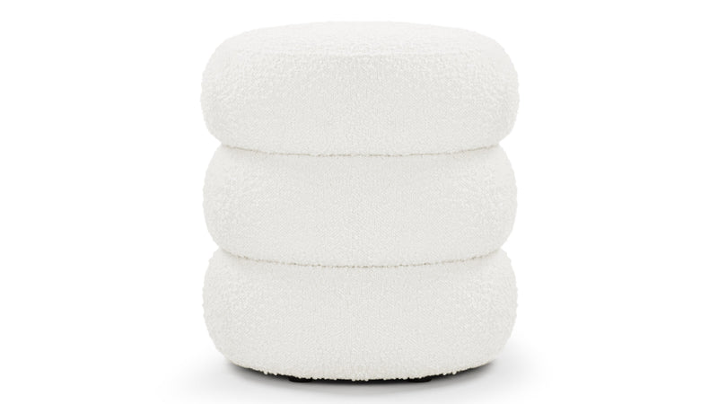 NoaNoa - Noa Ottoman, Small, Porcelain Boucle