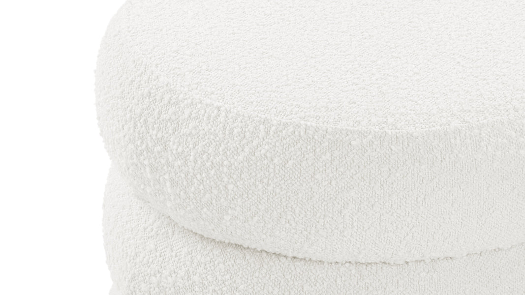 NoaNoa - Noa Ottoman, Medium, Porcelain Boucle