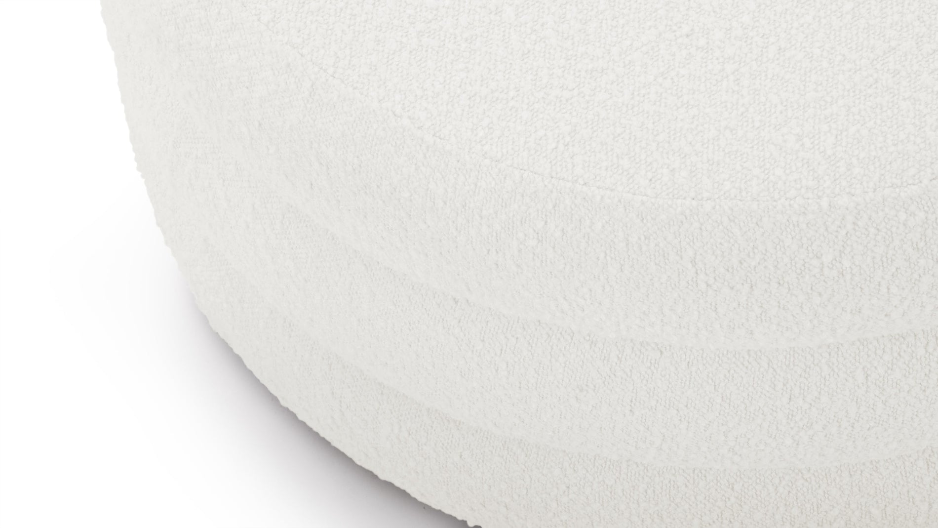 NoaNoa - Noa Ottoman, Large, Porcelain Boucle