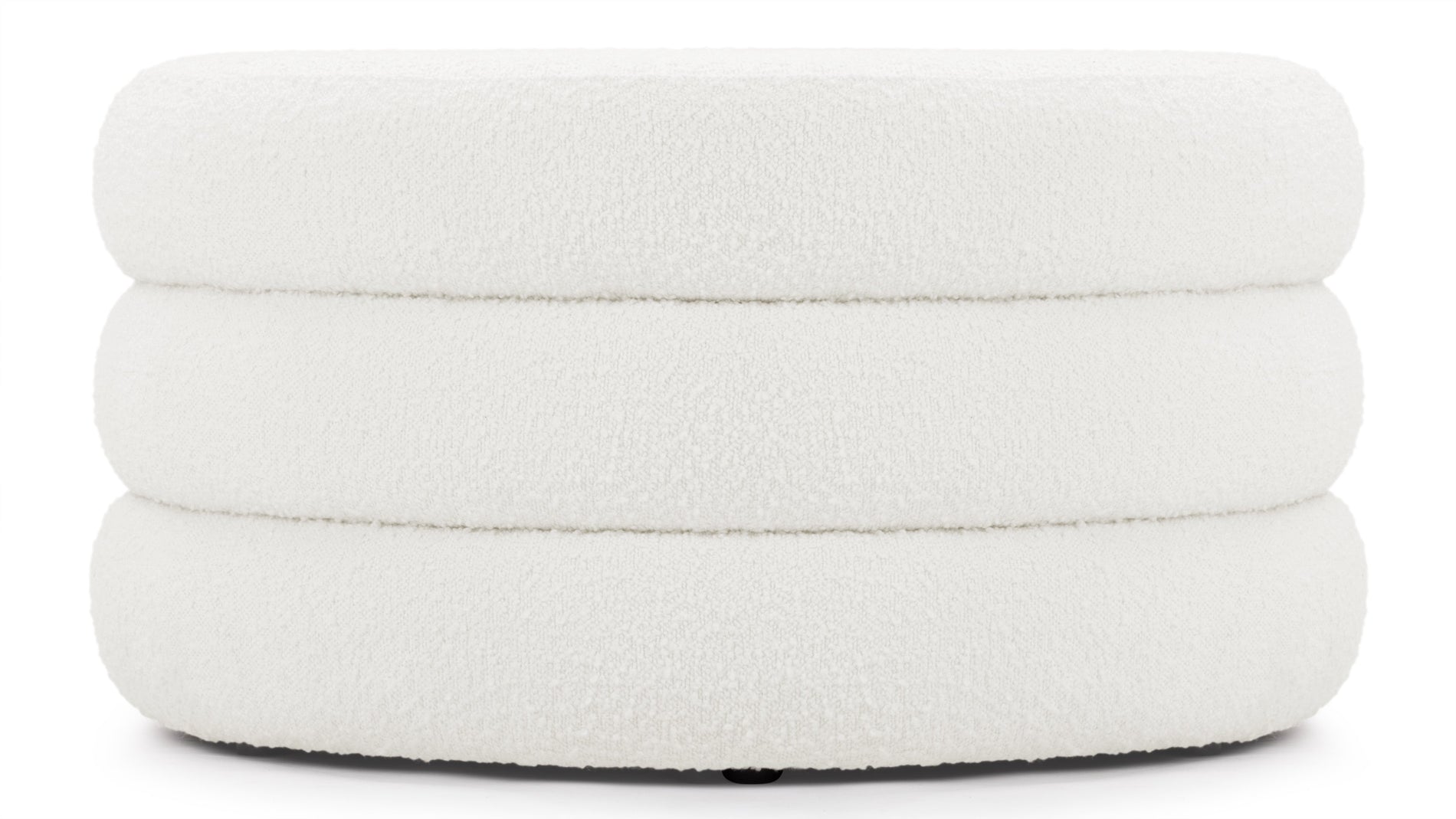 NoaNoa - Noa Ottoman, Large, Porcelain Boucle