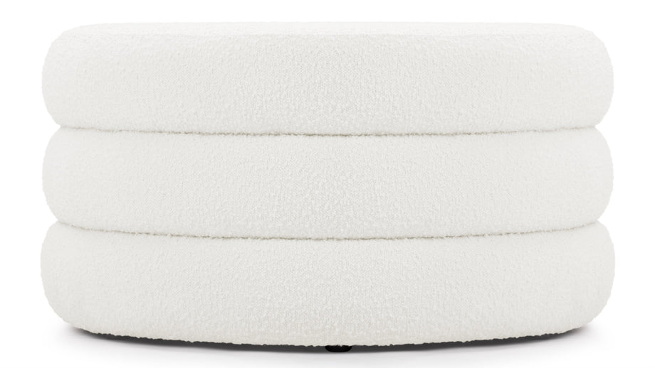 NOANoa – Noa Ottoman, groß, Porzellan-Bouclé
