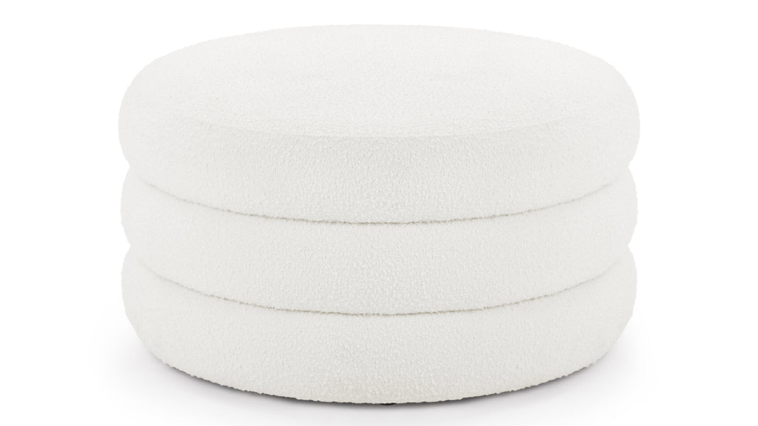 NOANoa – Noa Ottoman, groß, Porzellan-Bouclé