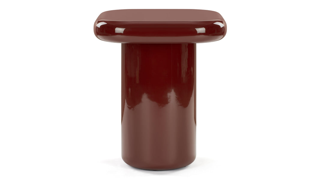 SorrentSorrento - Sorrento Side Table, Burgundy Gloss