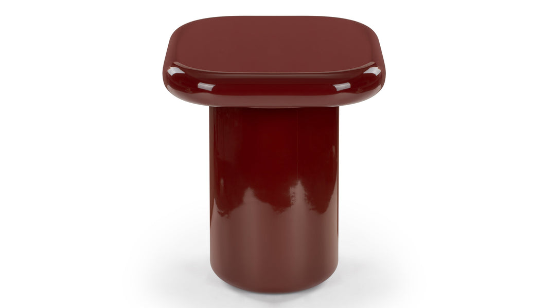 SorrentSorrento - Sorrento Side Table, Burgundy Gloss