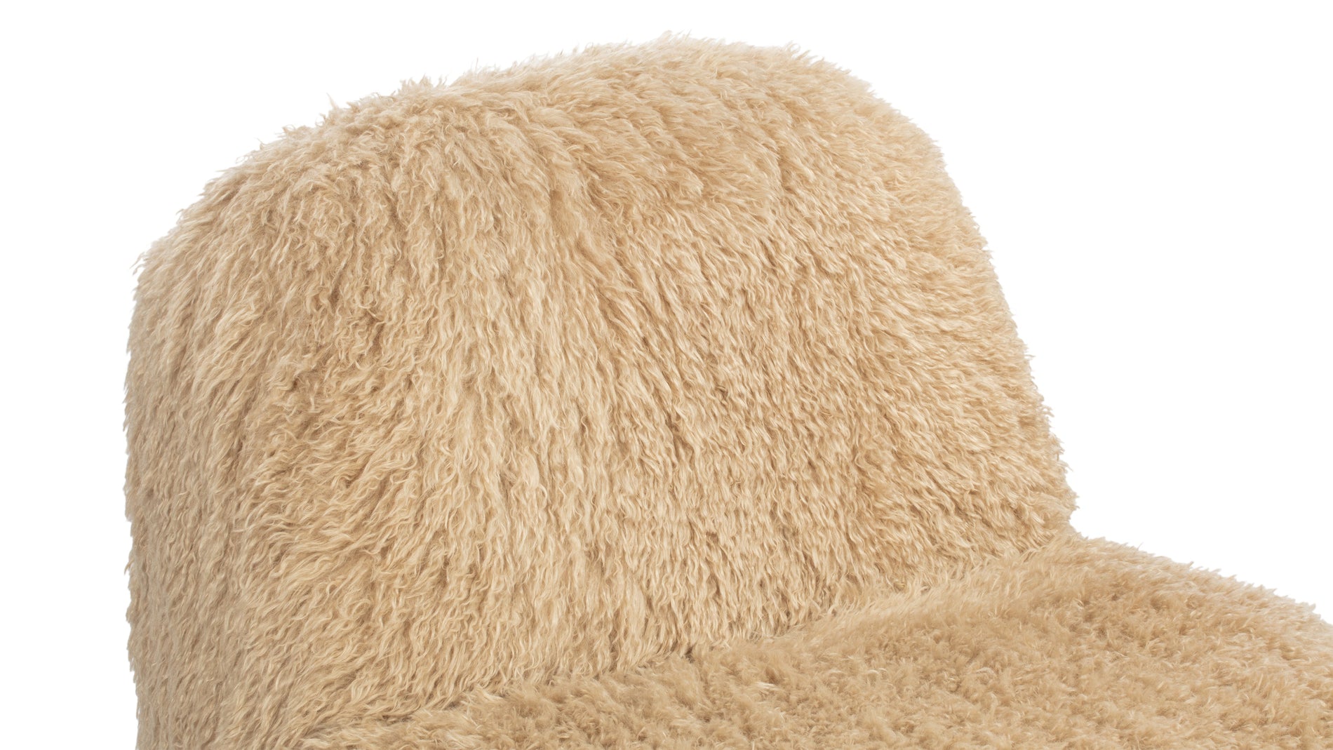 RochaRocha - Rocha Lounge Chair, Honey Vegan Fur
