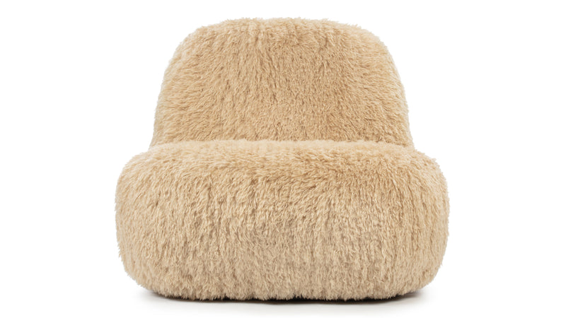 RochaRocha - Rocha Lounge Chair, Honey Vegan Fur
