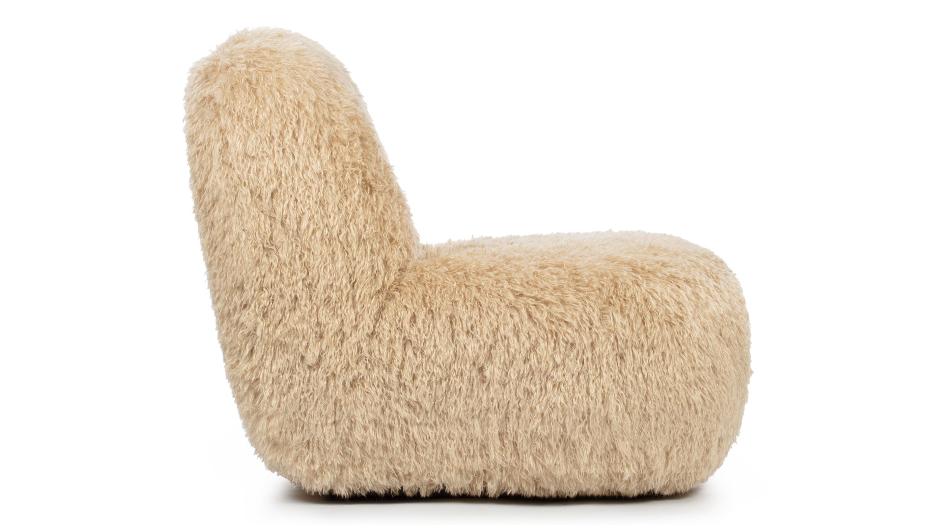 RochaRocha - Rocha Lounge Chair, Honey Vegan Fur