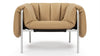 Puffy - Puffy - Puffy Lounge Chair, Tuscan Tan Vegan Leather - Image 1