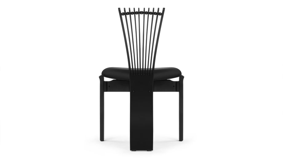 AsukaAsuka - Asuka Side Chair, Ink Black Vegan Leather