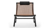 Suko - Suko - Suko Lounge Chair, Natural Cord and Ink Black Vegan Leather - Image 1