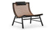 Suko - Suko - Suko Lounge Chair, Natural Cord and Ink Black Vegan Leather - Image 2