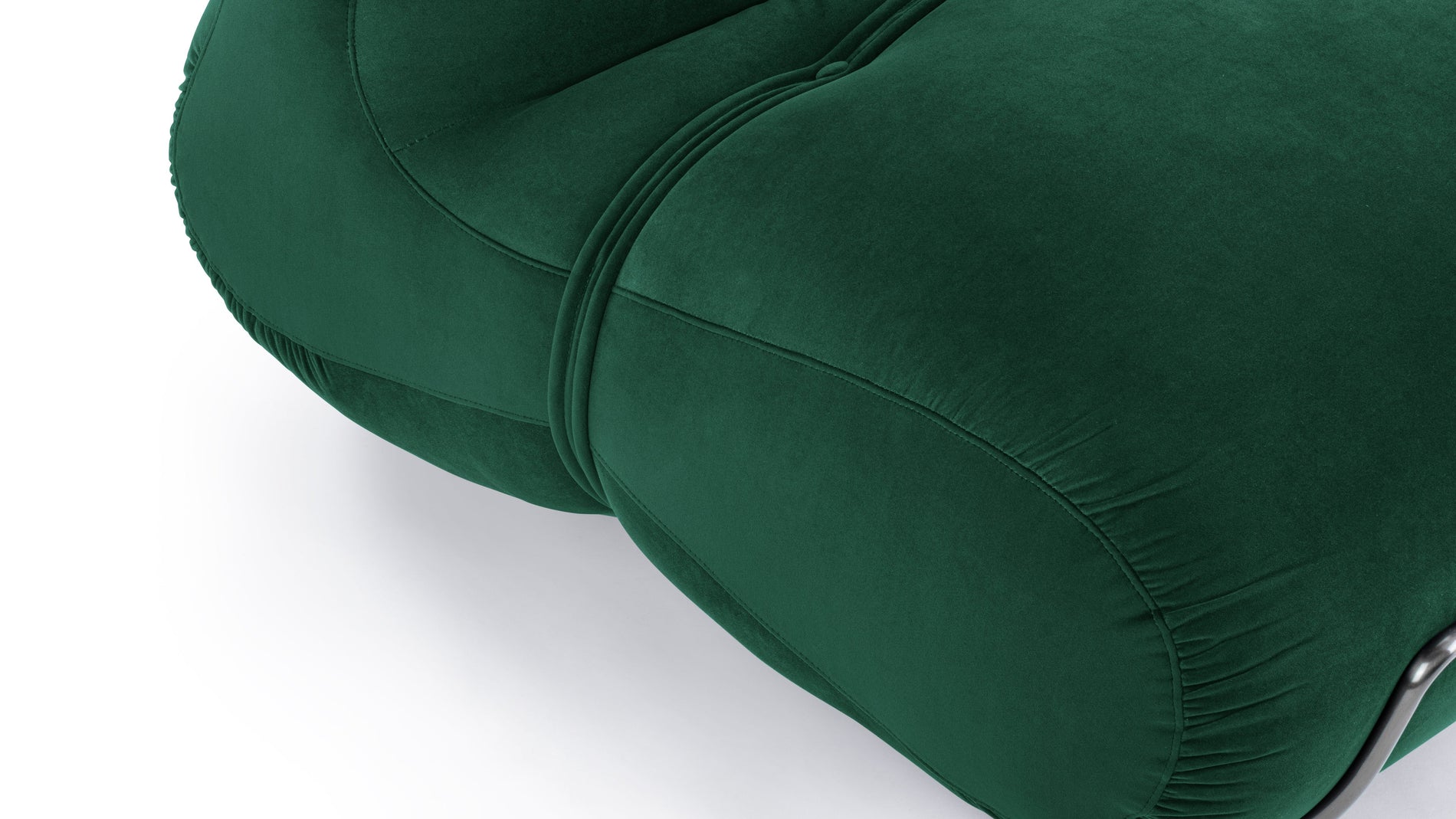 BaoBao - Bao Lounge Chair, Emerald Velvet