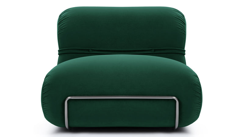 BaoBao - Bao Lounge Chair, Emerald Velvet