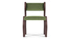 Onda - Onda - Onda Side Chair, Deep Olive Velvet and Walnut - Image 2