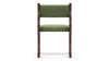Onda - Onda - Onda Side Chair, Deep Olive Velvet and Walnut - Image 4