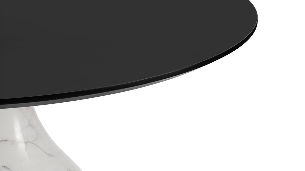 AquaAqua - Aqua Dining Table, Carrara Marble, 135cm