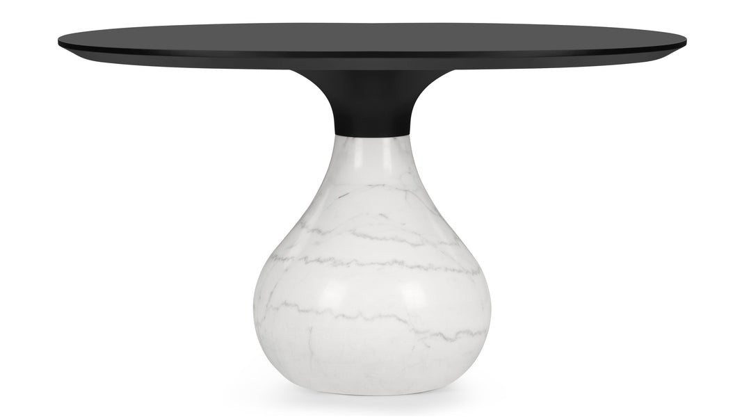AquaAqua - Aqua Dining Table, Carrara Marble, 135cm