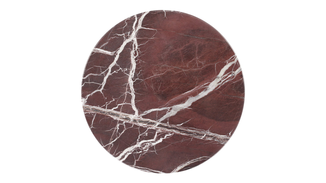 SohoSoho - Soho Side Table, Rosso Levanto Marble