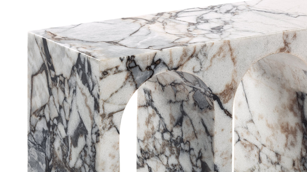 VeniceVenice - Venice Console Table, Modellato Marble