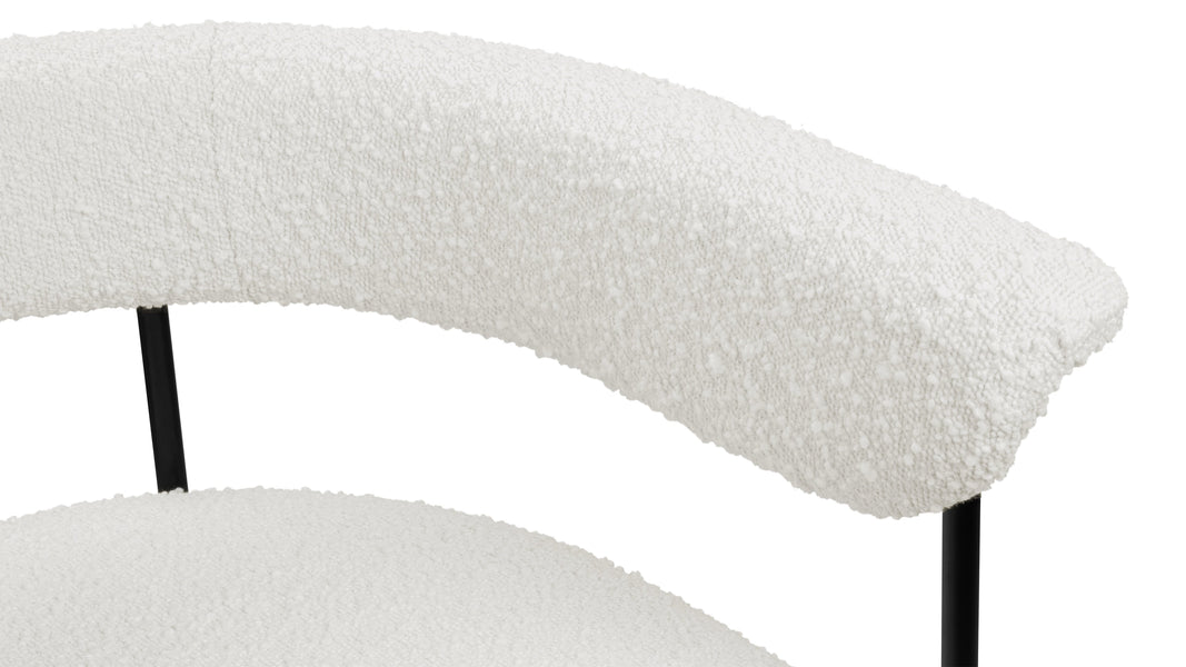 MeiMei - Mei Armchair, Warm White Boucle