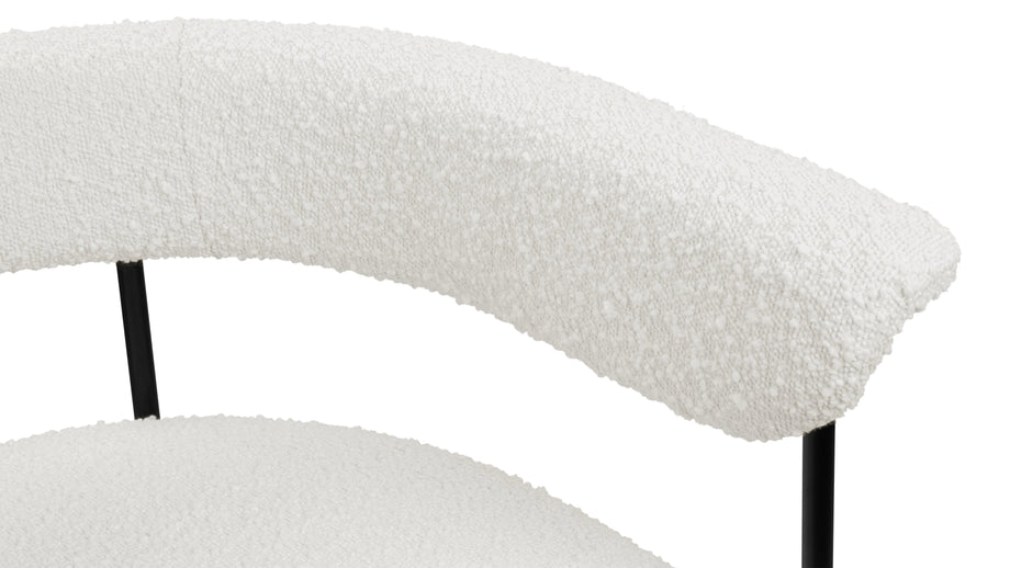 MeiMei - Mei Armchair, Warm White Boucle