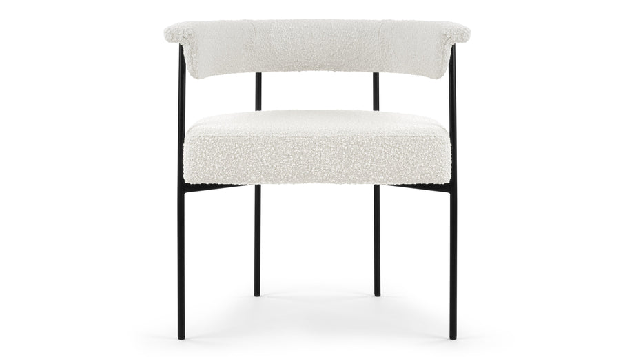 MeiMei - Mei Armchair, Warm White Boucle