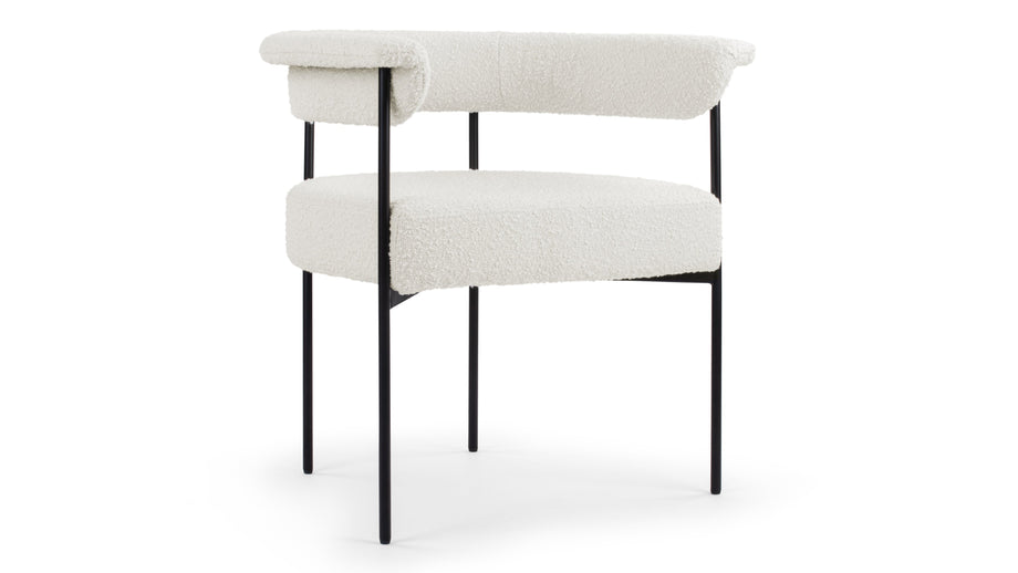 MeiMei - Mei Armchair, Warm White Boucle
