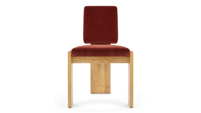 MaximMaxim - Maxim Side Chair, Garnet Velvet
