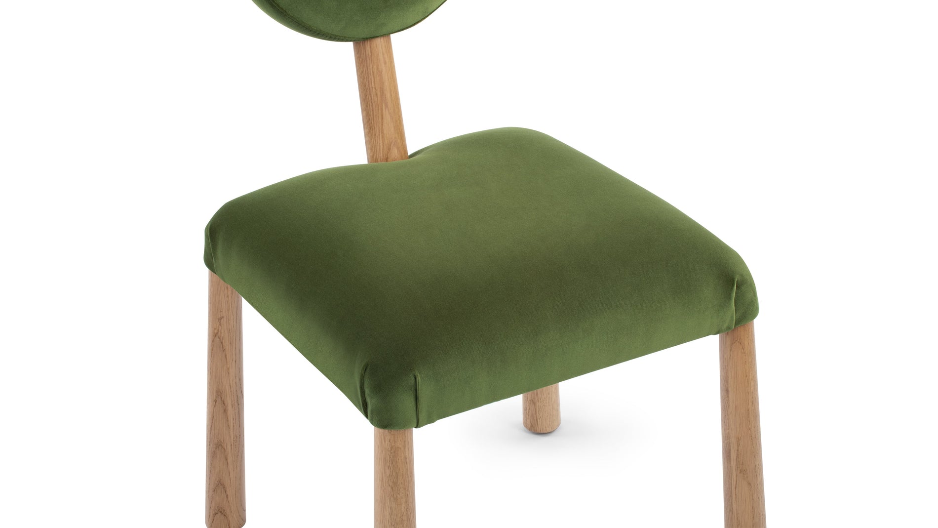 FossieFossie - Fossie Side Chair, Moss Green Velvet