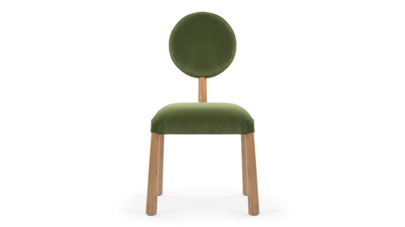 FossieFossie - Fossie Side Chair, Moss Green Velvet