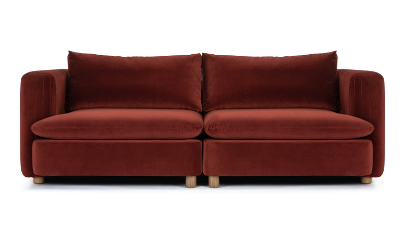 MorrellMorrell - Morrell Two Seater Sofa, Garnet Velvet