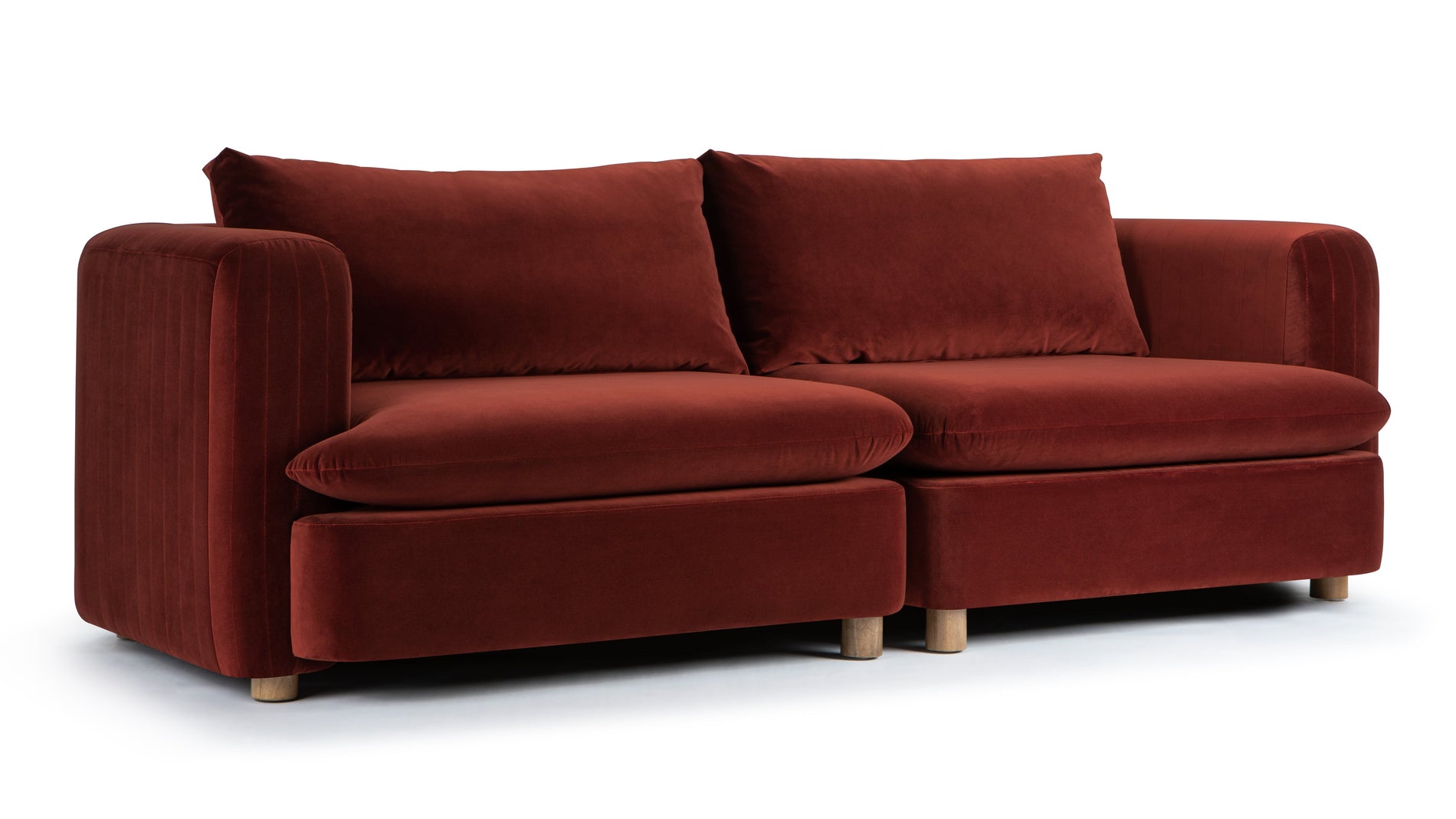 MorrellMorrell - Morrell Two Seater Sofa, Garnet Velvet