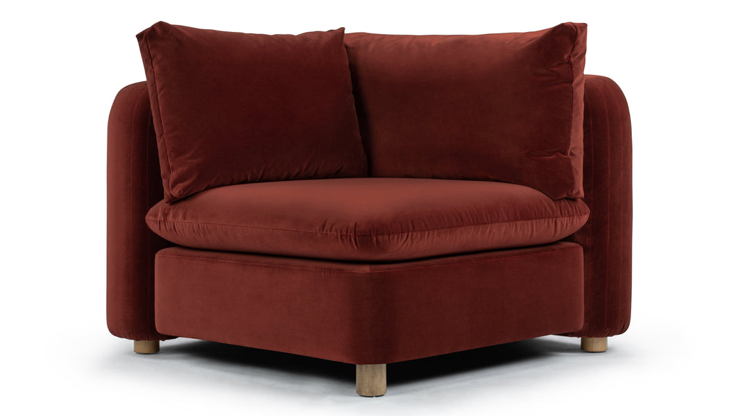 MorrellMorrell - Morrell Module, Corner, Garnet Velvet