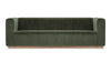 Theo - Theo - Theo Three Seater Sofa, Seaglass Velvet - Image 1