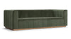 Theo - Theo - Theo Three Seater Sofa, Seaglass Velvet - Image 2
