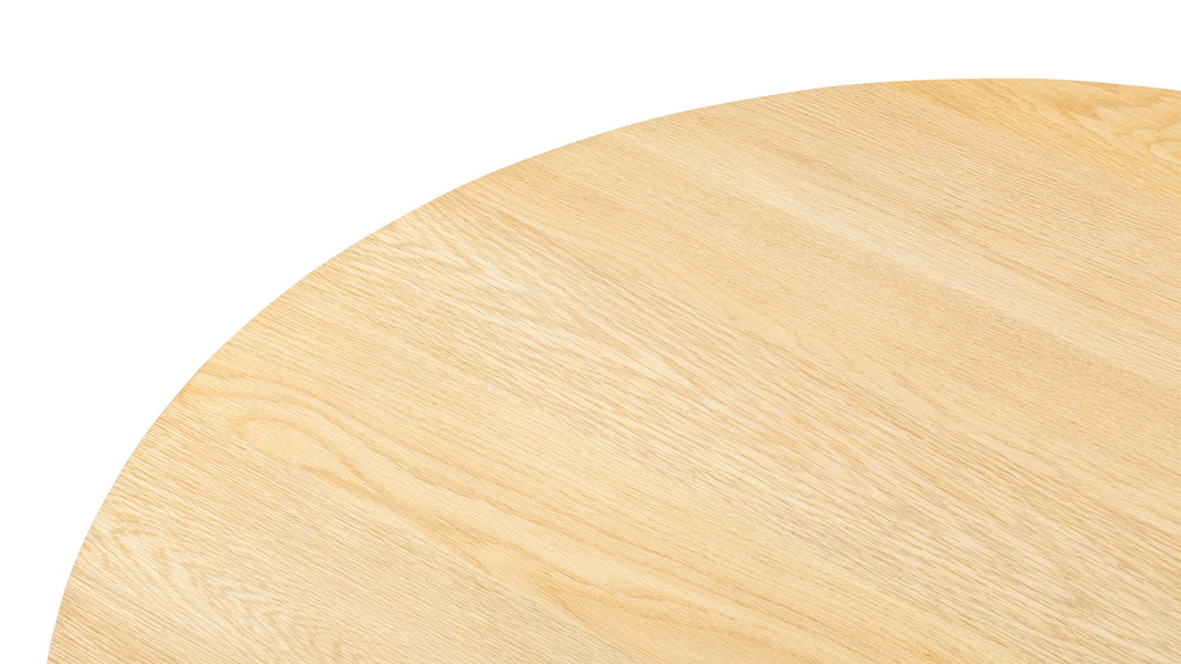 AmalfiAmalfi - Amalfi Round Dining Table, Light Oak, 124cm