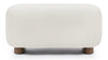 Jensen - Jensen - Jensen Ottoman, Warm White Boucle - Image 1