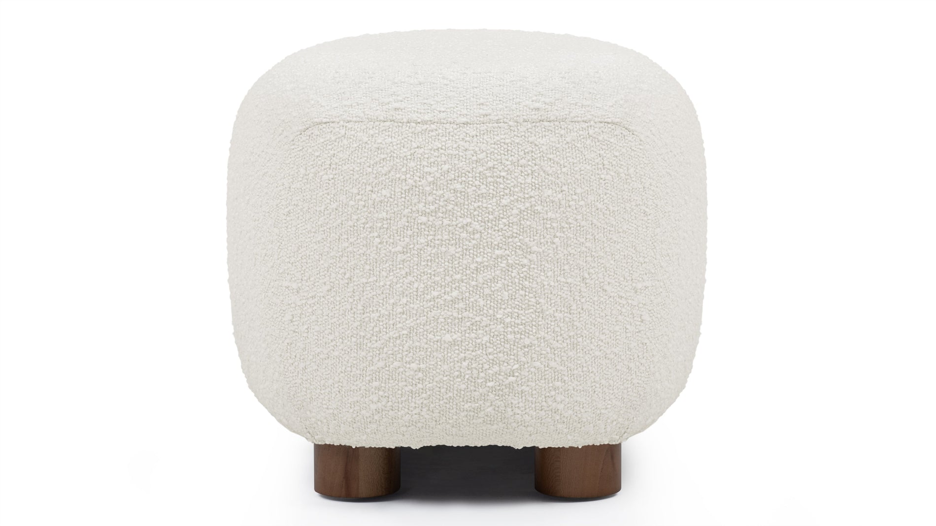 JensenJensen - Jensen Ottoman, Warm White Boucle