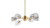 Grace - Grace - Grace Chandelier, Brass and Smoked Glass - Image 4