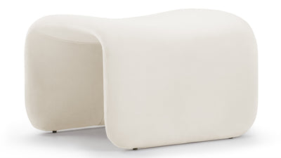 Etcetera - Etcetera - Etcetera Ottoman, Champagne Velvet - Image 1