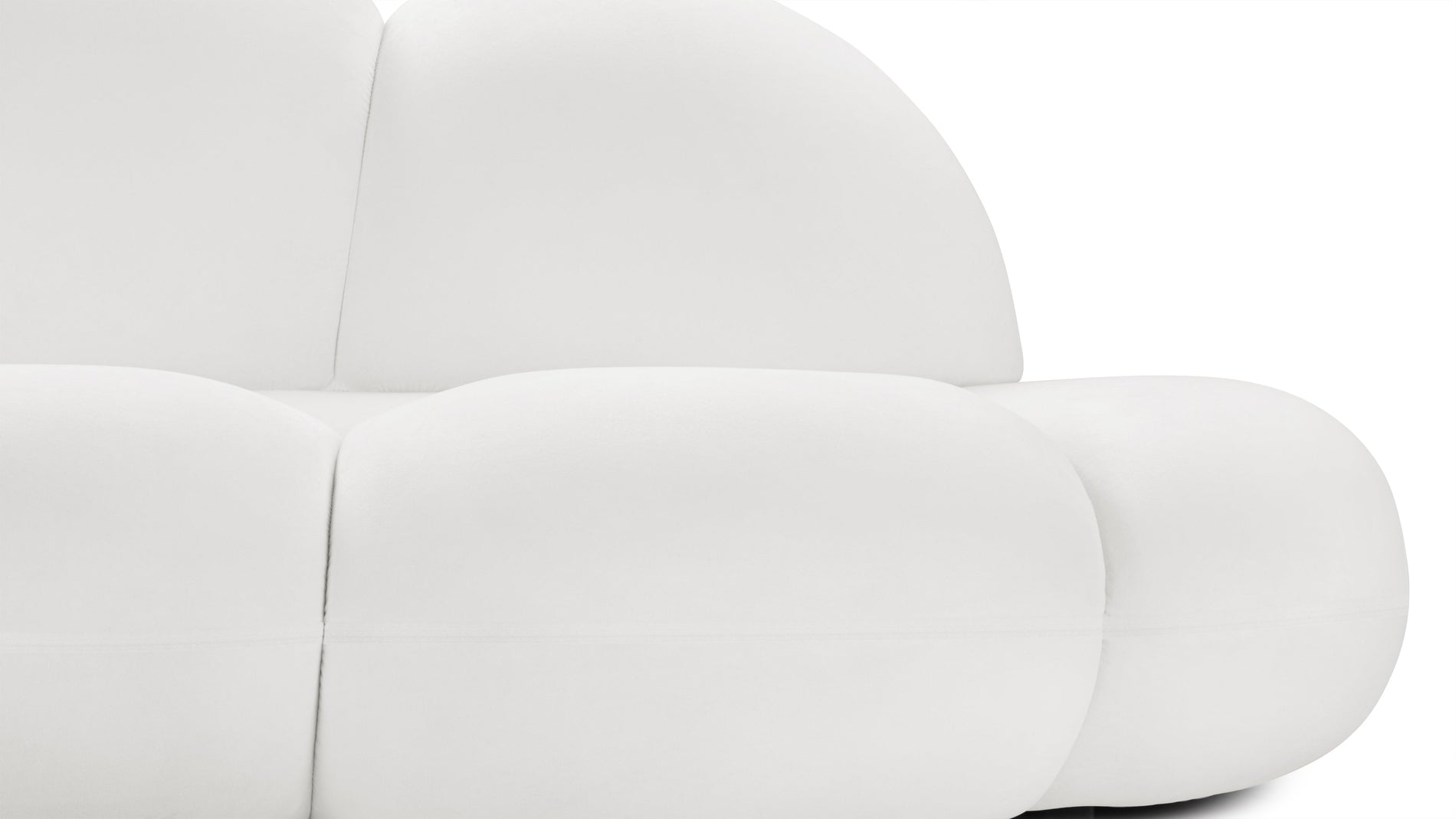 Cloud NineCloud Nine - Cloud Nine Sofa, White Velvet