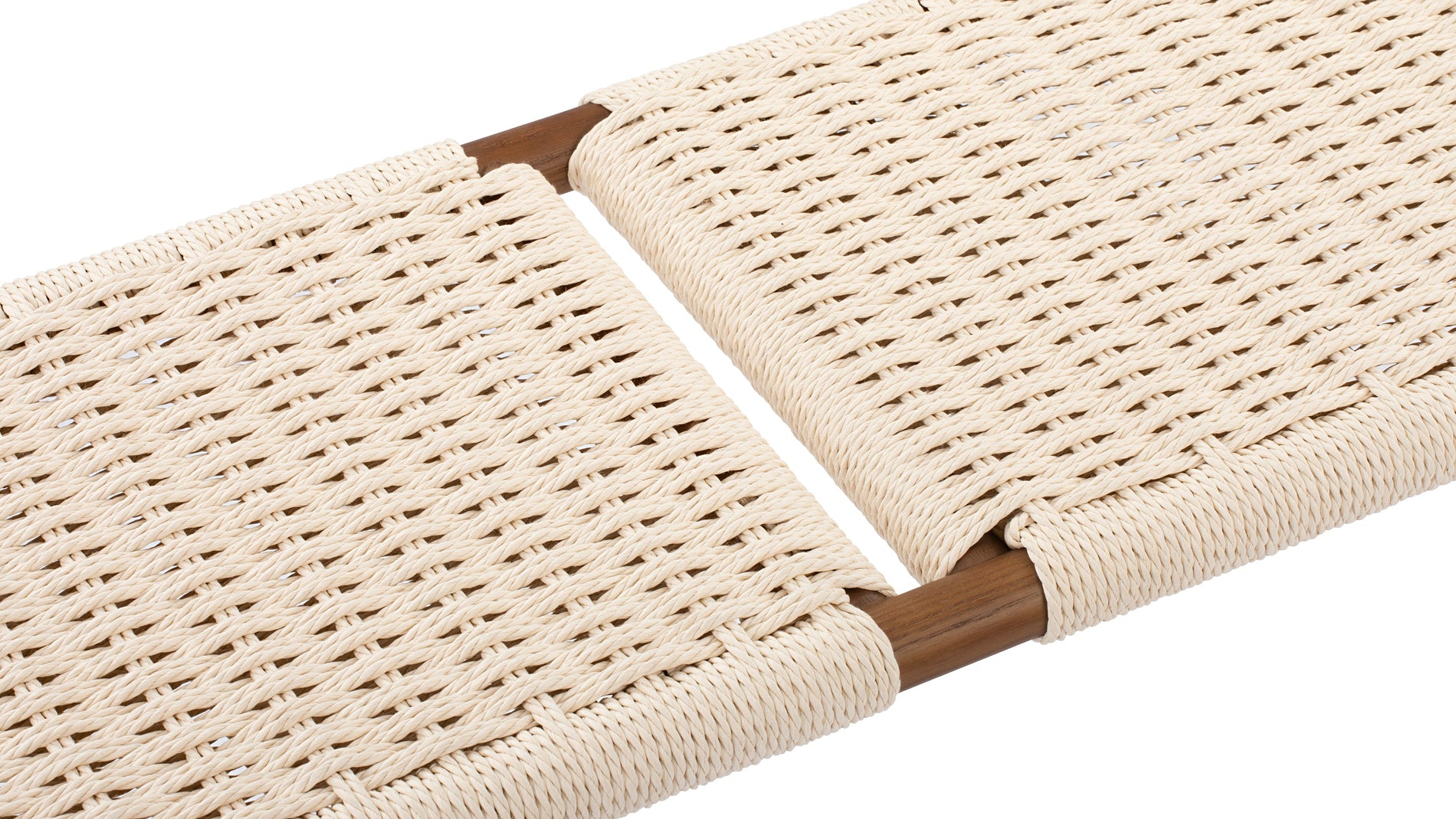 EmersonEmerson - Emerson Bobbin Bench, Natural Cord and Walnut