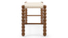 Emerson - Emerson - Emerson Bobbin Bench, Natural Cord and Walnut - Image 3